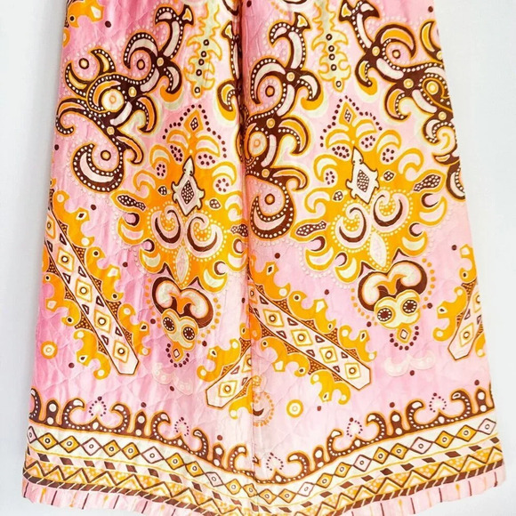 Vintage Prestige Of Boston geometric Print Colourful quileted Maxi skirt S - Picture 8 of 8